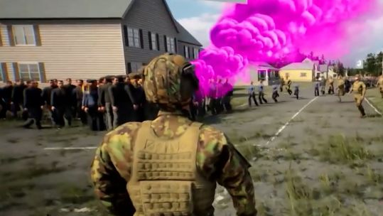 Screenshot from the 'Improbable' defence training simulator