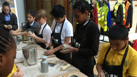 Children Create Statues To Commemorate WWI Centenary