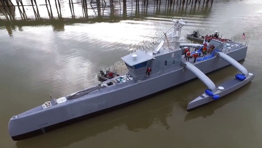 Self-Piloting Submarine-Hunting Ship Christened
