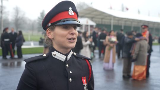 Second Lieutenant Lirijona Bajraktari at RMA Sandhurst