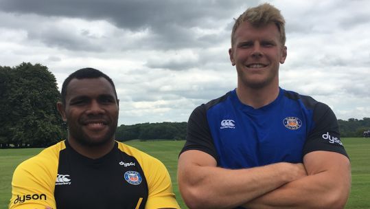Lance Corporal Semesa Rokoduguni (left) and Corporal Josh McNally.