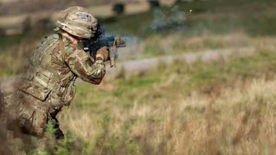 Semi-anonymous Army Reserve soldier (Picture: MOD).