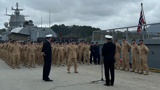  Send off for HNoMS Roald Amundsen in Norway 230425 CREDIT SECOND SEA LORD