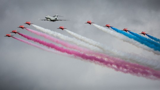 Sentinel & Red Arrows RAF Scampton Airshow 2017 Royal Air Force