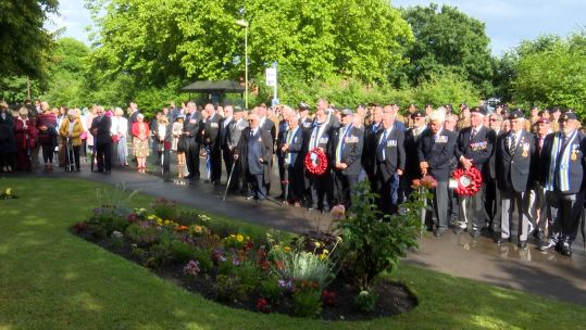 Service held in Southampton to remember the 50 crewmen and sailors that died after the attacks on Sir Galahad and Sir Tristram during the Falklands war 