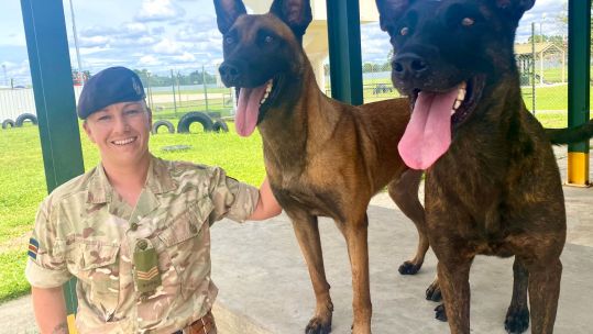 Sgt Jodie Lewis RAVC First woman to pass JWIC Jungle Warfare Instructor Course Brunei Picture BFBS