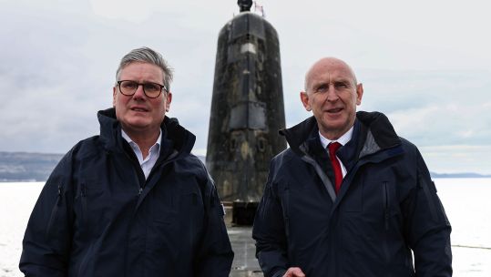 Sir Keir Starmer referred to a visit he made to Faslane where he heard from a submariner