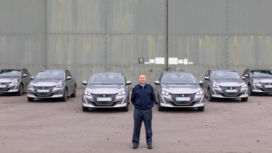 Six Peugeot e-208 electric vehicles have arrived at RAF Leeming 241120 CREDIT RAF
