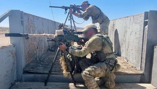 Snipers from the First Fusiliers working alongside their US counterparts in America 060824 CREDIT First Fusiliers X