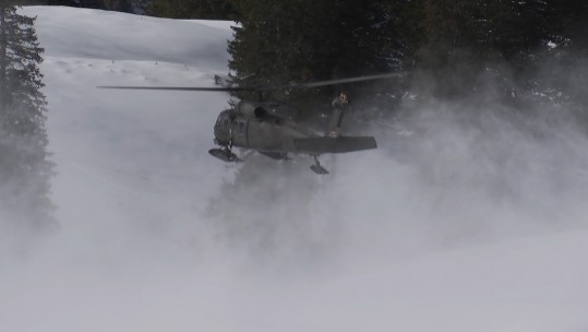 Landing on snow
