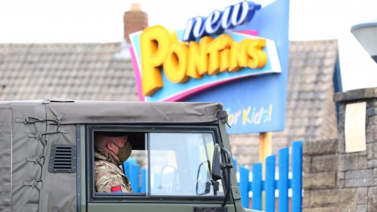 Cover image: A soldier arrives at Pontins in Southport ahead of the start of mass COVID-19 testing in Liverpool (Picture: PA).