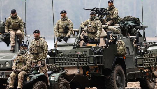 Soldiers from CASSINO Troop, 1st The Queens Dragoon Guards on Operation CABRIT CREDIT MOD