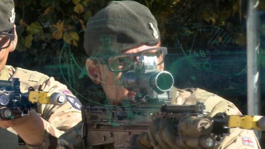 Soldiers test out cutting edge equipment during Exercise Dynamic Warrior. 151021 CREDIT BFBS .jpg 