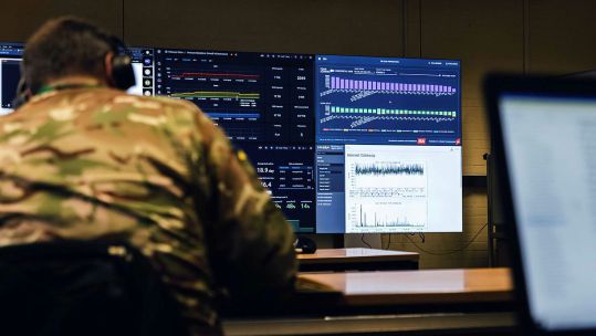 The digital targeting web was shown to allies and industry partners in the capital this week (Picture: MOD)