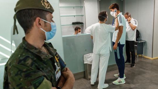 Spanish Army Vaccinates Football team ahead of EURO 2021 11062021 CREDIT SE Futbol