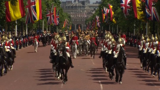 Military Pomp & Ceremony For King Of Spain's State Visit