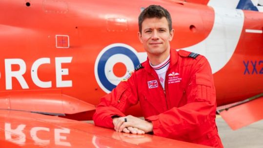 Red Arrows Sqn Ldr Tom Bould (Picture: MOD).