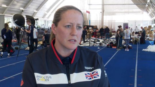 Squadron Leader Sherry McBain, competing at the Invictus Games 2020 The Hague for Team UK