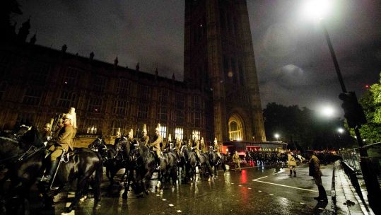 State opening of parliament rehearsals Credit Army in London 11.10.19