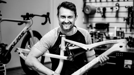 Steve McCulley, a former Royal Marine officer who survived three IED blasts in Afghanistan and owner of LIOS bikes 050923 CREDIT Royal Marines Charity 
