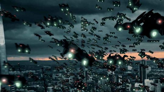 Stories from Tomorrow science fiction commissioned Defence Science and Technology Laboratory DSTL Drone Swarm 010323 CREDIT MOD