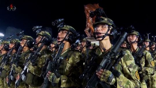 Around 10,000 troops from the Korean People's Army are believed to have been deployed in the Kursk region (Picture: Reuters)