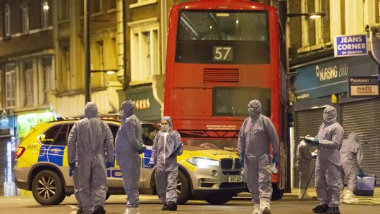  The aftermath of the Streatham attack (Picture: PA).