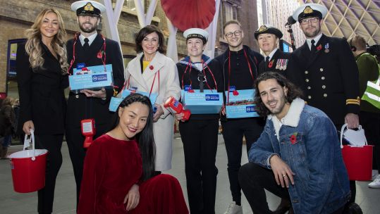 Strictly Stars help out with Poppy Appeal