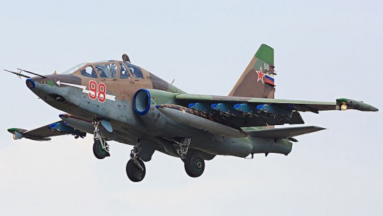 Russian Su-25 Sukhoi jet