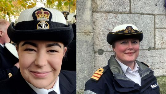 Surgeon Commander Lisa Stevens and Petty Officer Jessica Metcalfe, who are both recognised in 2021’s New Year’s Honours 