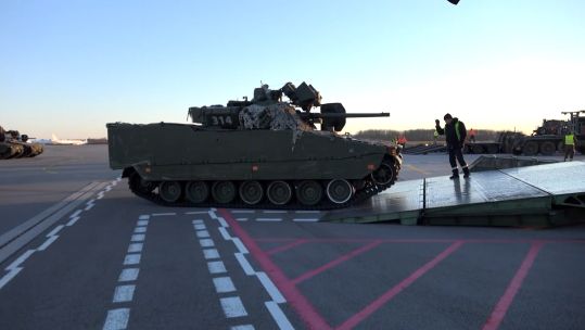 Swedish CV90 infantry fighting vehicle