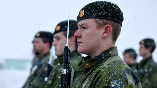 Sweden reintroduced mandatory military conscription in 2017 amid rising threats to national security (Picture: MOD) 