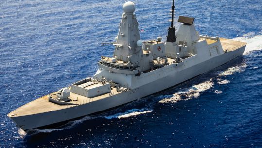 T45 destroyer HMS Duncan has been protecting a US Navy task group in the Eastern Mediterranean 12072024 CREDIT Royal Navy