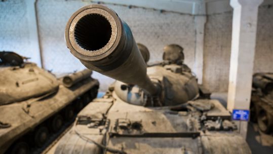 Close up view of a Russian T55 tank cannon (Picture: Idea Studio / Alamy) 