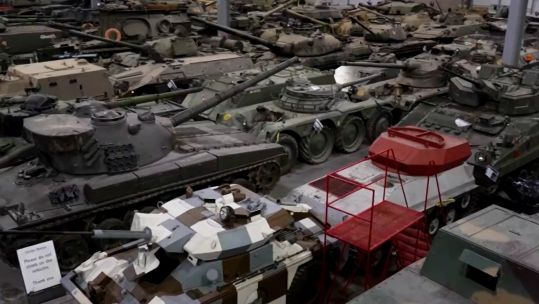 Tank Museum Bovington Camp vehicle conservation centre 200823 CREDIT BFBS
