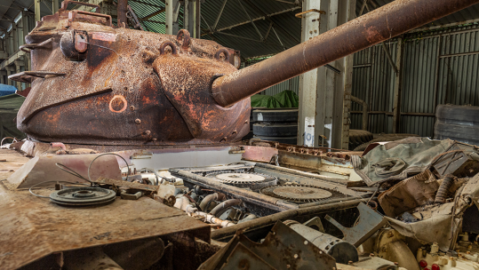 Tank Museum's M47 in its current condition CREDIT TANK MUSEUM