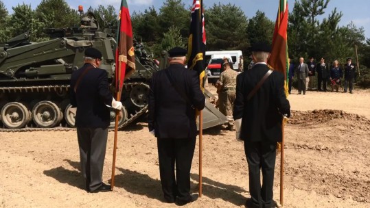 Tanks Corps Ceremony Sacred Soil Bovington Heading To Belgium