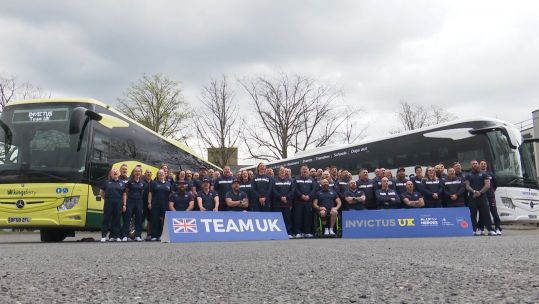 Team UK depart for Invictus Games The Hague Credit BFBS DATE 14042022.jpg 