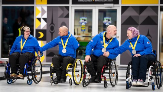 Team UK wins silver in Wheelchair Curling at Invictus Games in Vancouver CREDIT Invictus Games Foundation DATE 09022025.jpg