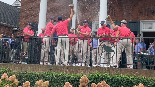 Team USA celebrate Simpson Cup victory 2021