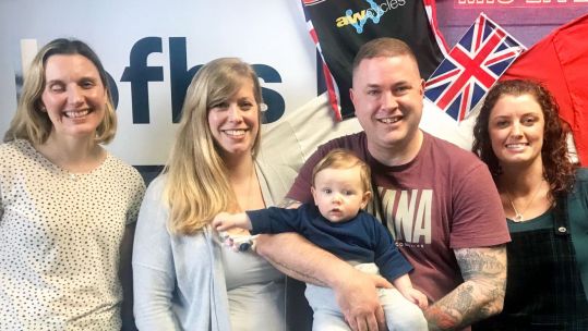 Team Talk Jill Misson Louise Fetigan BFBS Radio Family Time Credit BFBS