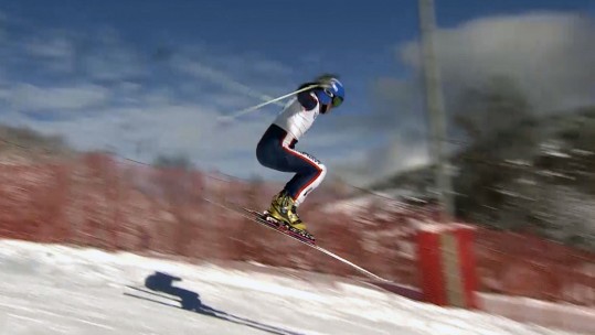 Biggest Ever Turnout For Telemark Sprint At Meribel