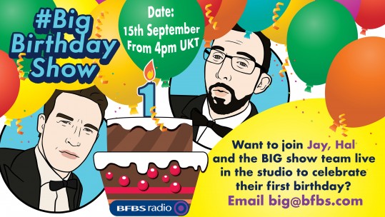 The Big Birthday Show Jay James Hal Stewart Forces Radio BFBS
