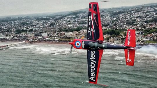The Blades Aerobatic Display Team at English Riviera Airshow 050122 CREDIT TWITTER thebladesteam