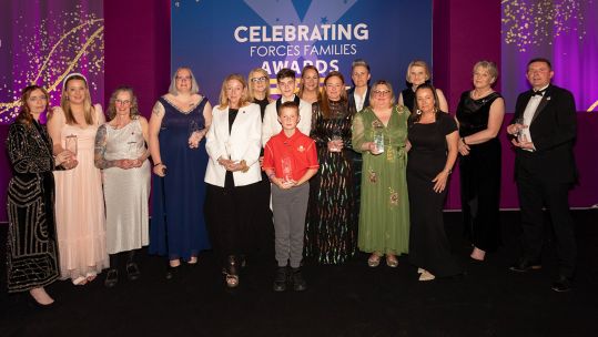 The ceremony brought together military families, serving personnel, and supporters from across the UK (Picture: CFF)