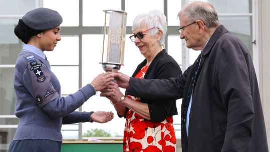 The CWGC's Torch being handed over to RAF Air Cadets 30052024 CREDIT RAF