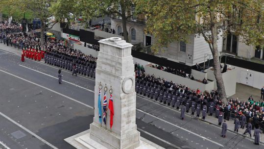 The Cenotaph London on Remembrance Sunday 2022