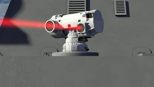 The Royal Navy is fitting a laser directed energy weapon called Dragon to its warships