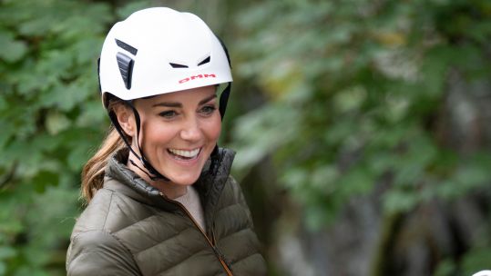 The Duchess of Cambridge during a visit to the RAF Air Cadets' Windermere Adventure Training Centre in Cumbria, marking the re-opening of the facility following a £2m refit