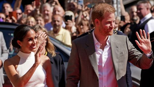 The Duke and Duchess of Sussex arrive at City Hall in Dusseldorf, Germany for the Invictus Games Dusseldorf 2023 One Year to Go event 